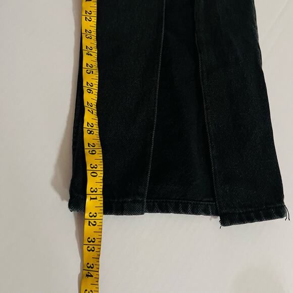 Pacsun 90’s Boyfriend Front Split High Rise Jeans Size 27 NWT Washed Black - Picture 10 of 11
